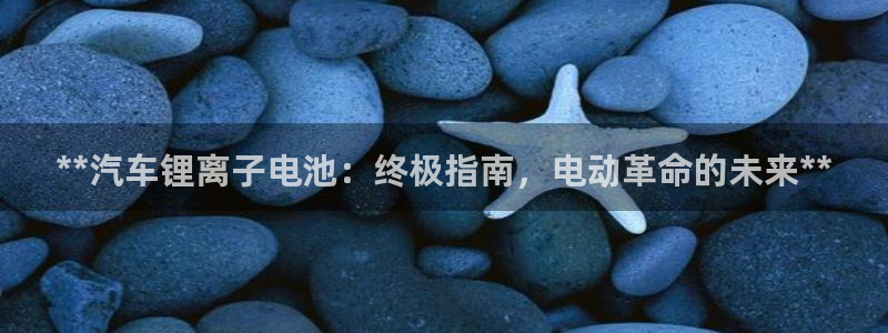 优发国际app官网下载安装手机版：**汽车锂离子电池：终极指南，电动革命的未来**