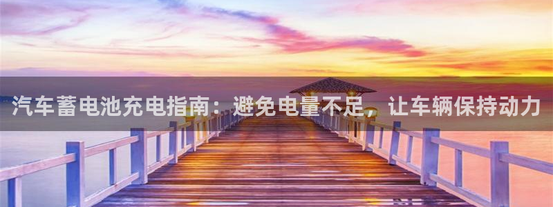 优发国际首页首页登录：汽车蓄电池充电指南：避免电量不足，让车辆保持动力