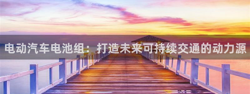 优发国际登录首页：电动汽车电池组：打造未来可持续交通的动力源