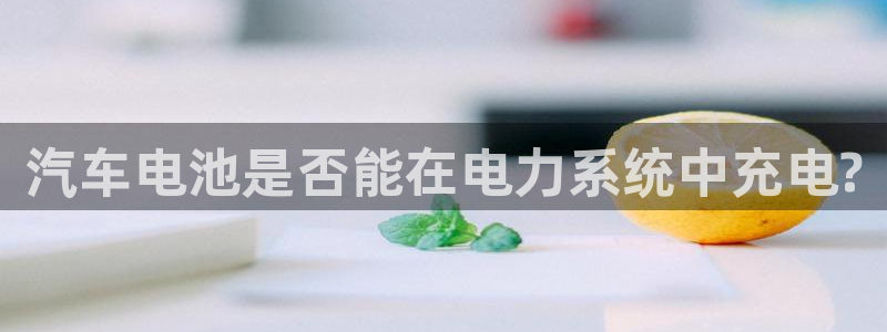 优发国际官方网：汽车电池是否能在电力系统中充电?