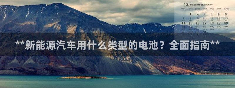优发国际登录：**新能源汽车用什么类型的电池？全面指南**